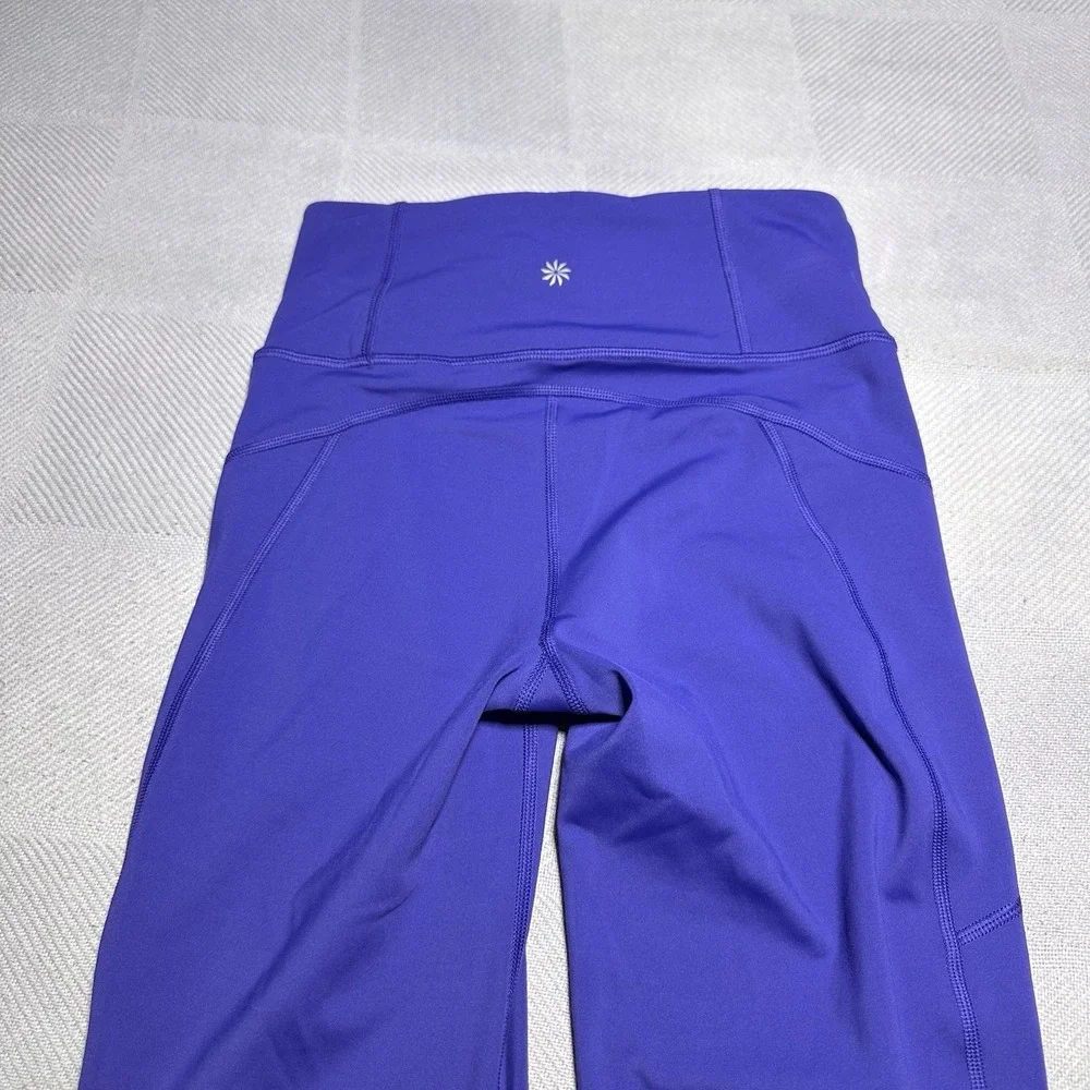 Athleta Rainier Bootcut Pants Womens Size XS Purple Flare High Rise Athleisure - Picture 8 of 16